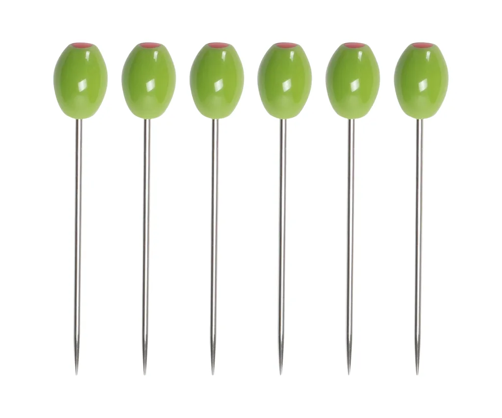 Martini picks with olives on top