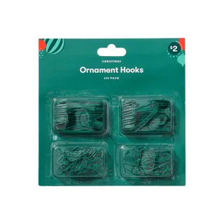 Christmas ornament hooks mixed 200 pack, Big W