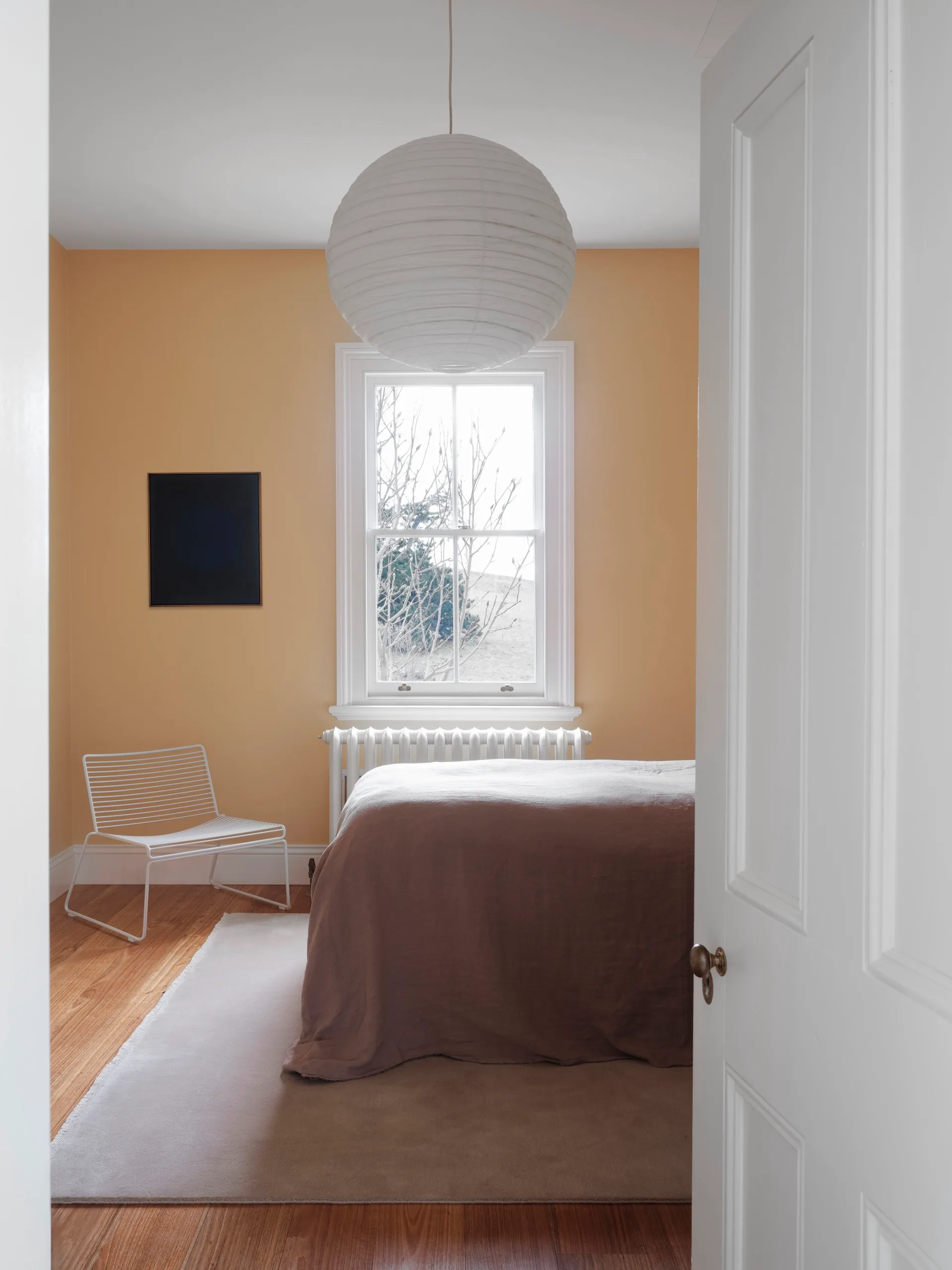 Southern NSW homestead yellow bedroom