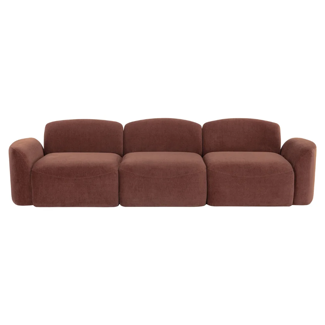 Quinn 4 Seater Upholstered Sofa with Reversible Chaise