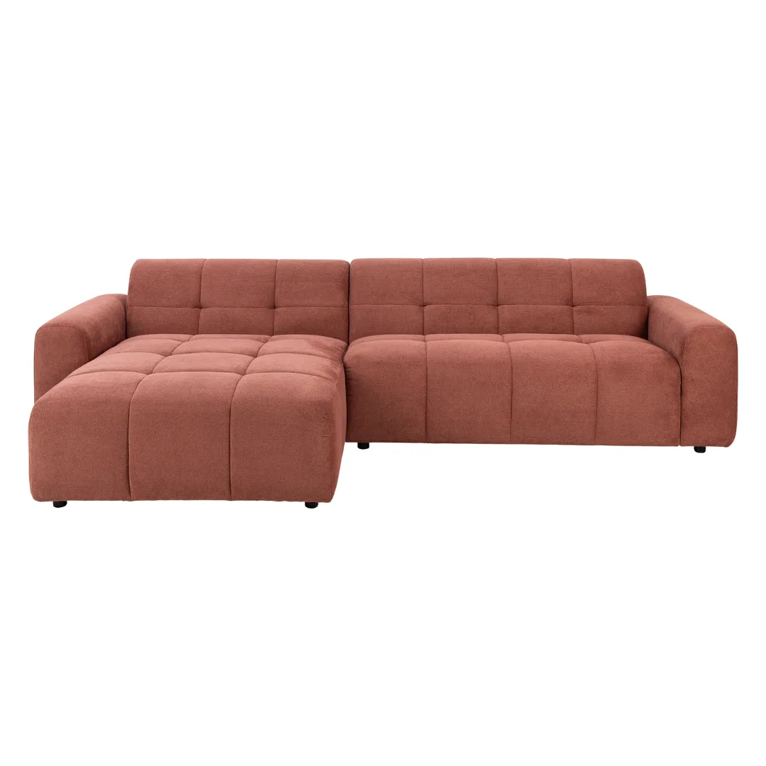 Quinn 4 Seater Upholstered Sofa with Reversible Chaise