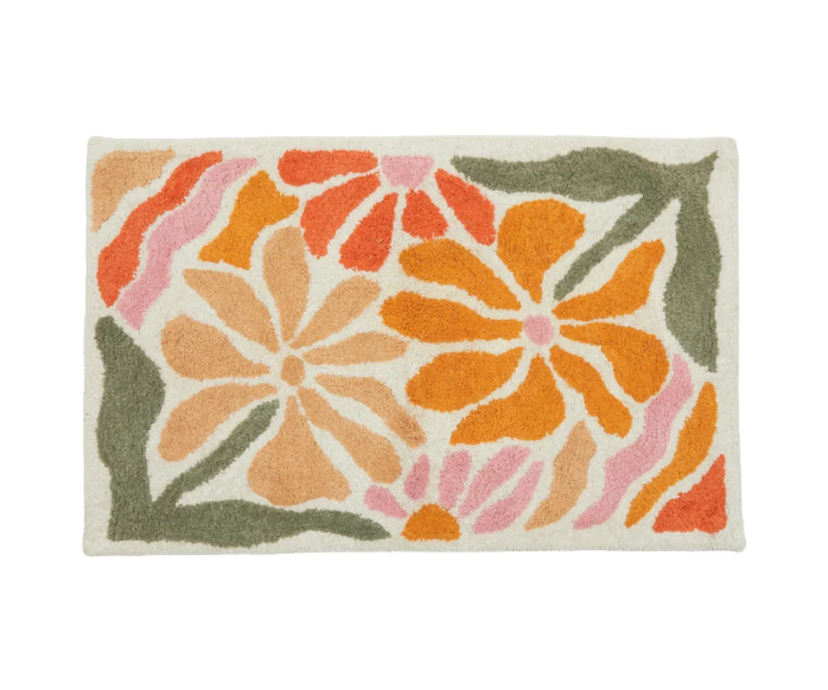 A floral bathmat from Pillow Talk