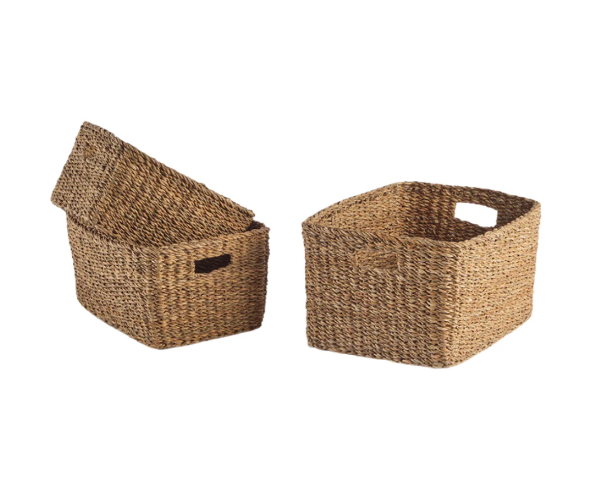 Three rattan baskets from Pillow Talk