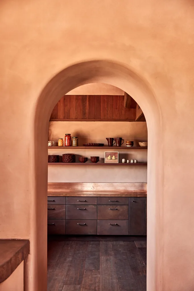 Arch in a Bangalow farmhouse homestead