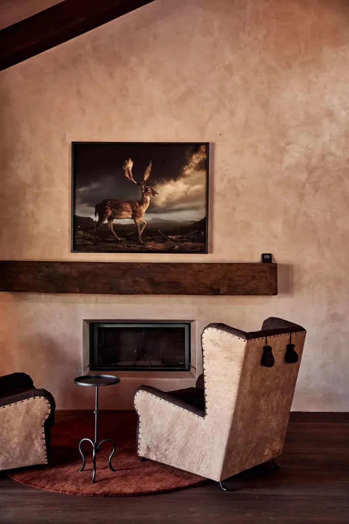 Armchair in a Bangalow farmhouse homestead