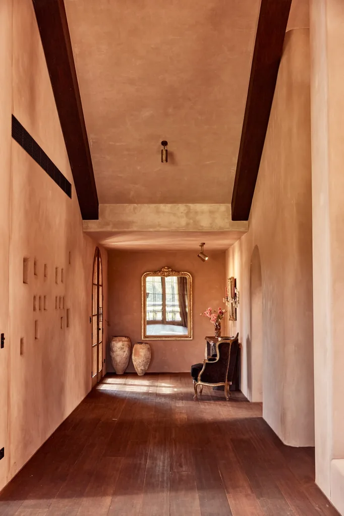 Hall in a Bangalow farmhouse homestead