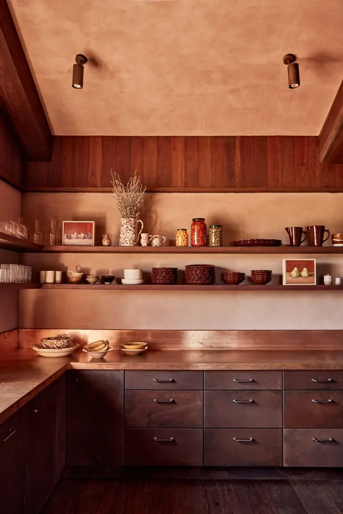 Kitchen in a Bangalow farmhouse homestead