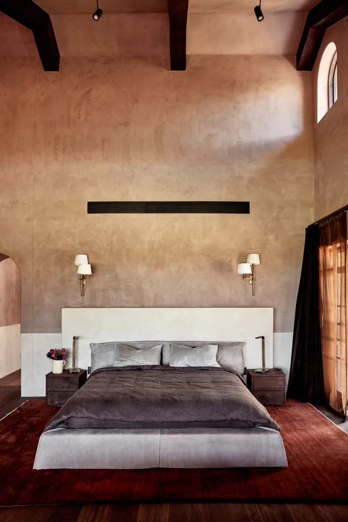 Main bedroom in a Bangalow farmhouse homestead