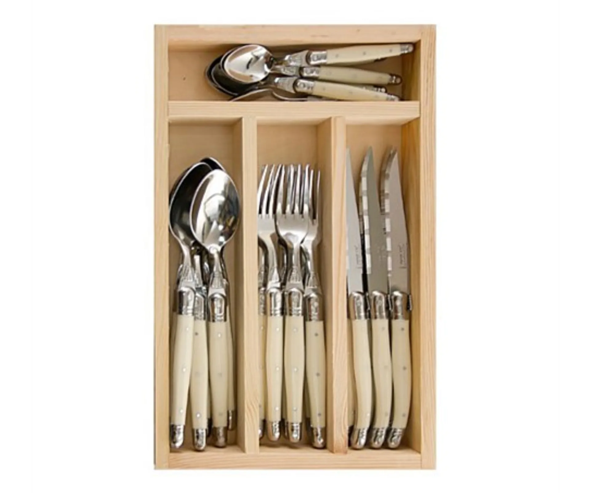 Laguiole by Jean Dubost Simplicite 24-piece cutlery set