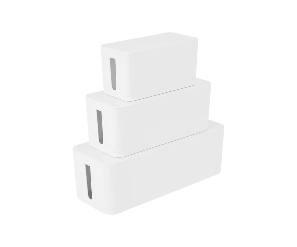 Three cable boxes stacked on top of each other