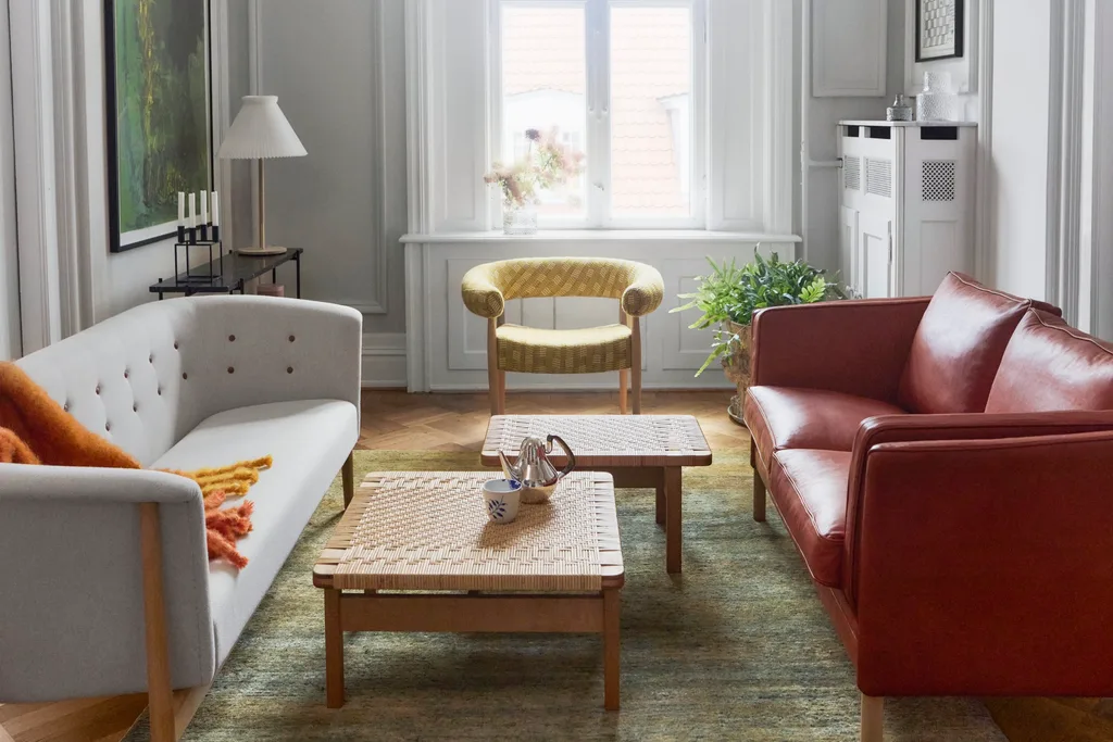 Copenhagen apartment furniture red couch