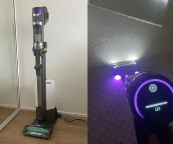 Shark vacuum charging and in use