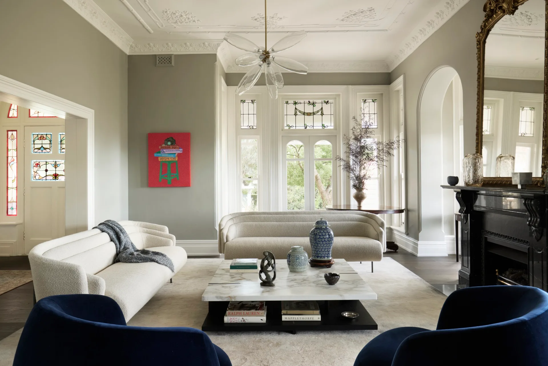 Formal Victorian living room