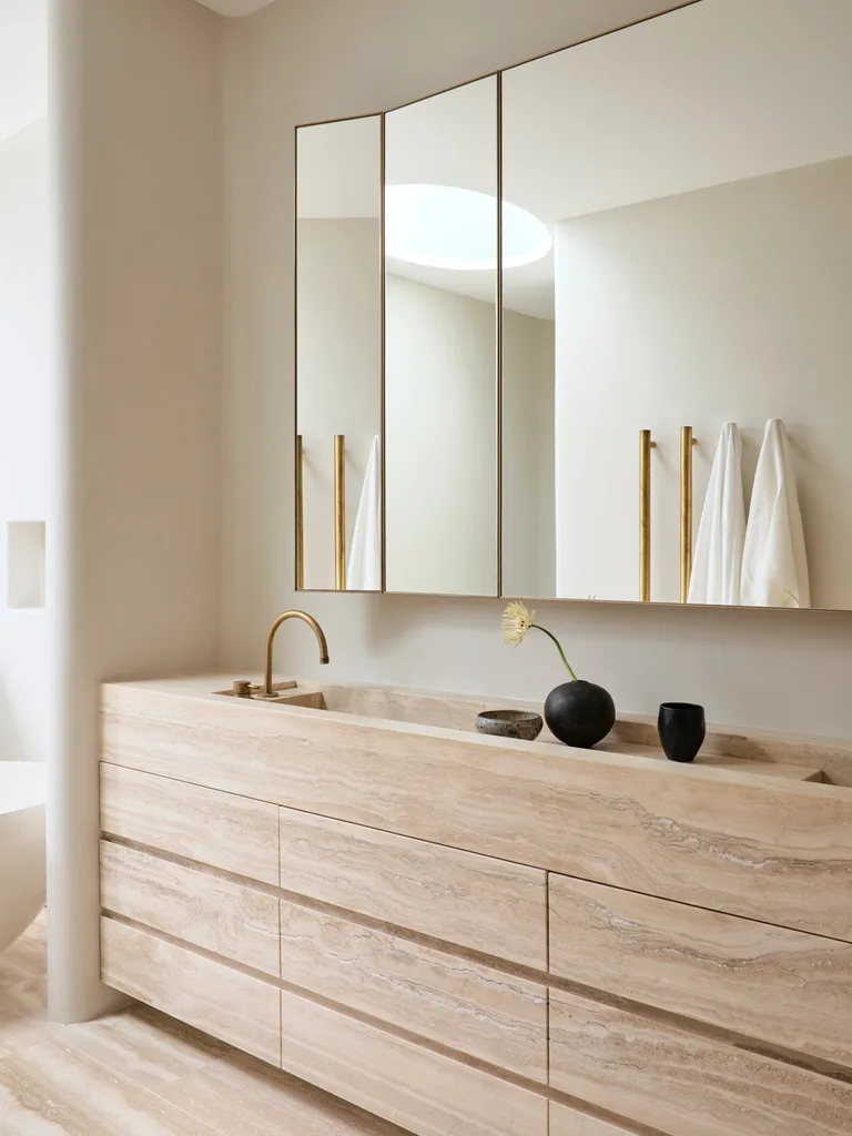 Coastal holiday home vanity