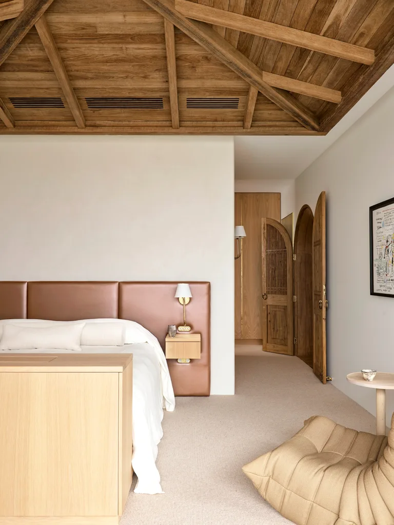 Coastal holiday home bedroom