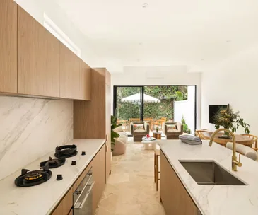 light and warm interiors of an airbnb in Bondi, Sydney, NSW