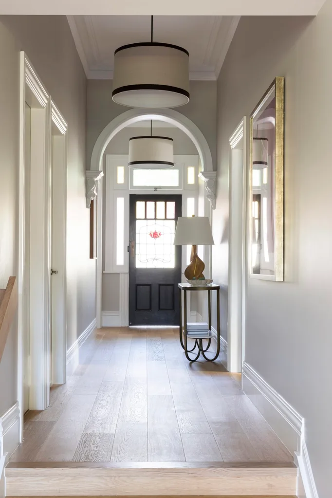 Contemporary home entry hallway