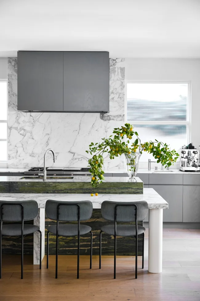 Green chef's kitchen