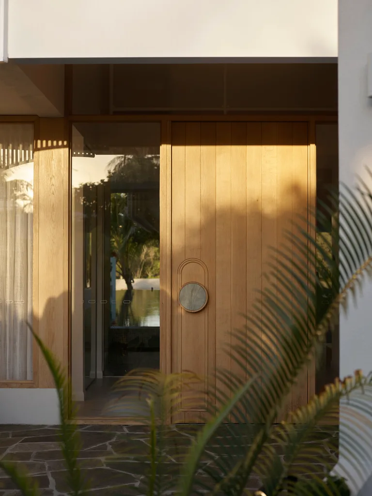 Beach house front door