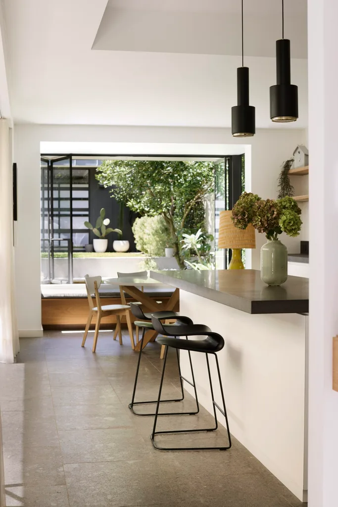 Terrace interior design kitchen