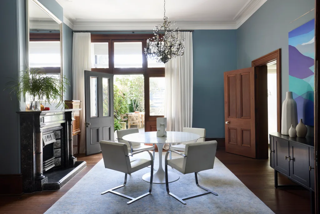 Terrace blue dining table