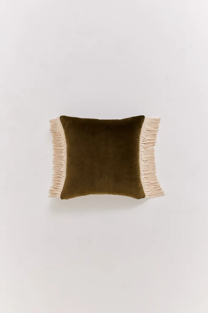 Fred dark olive cushion