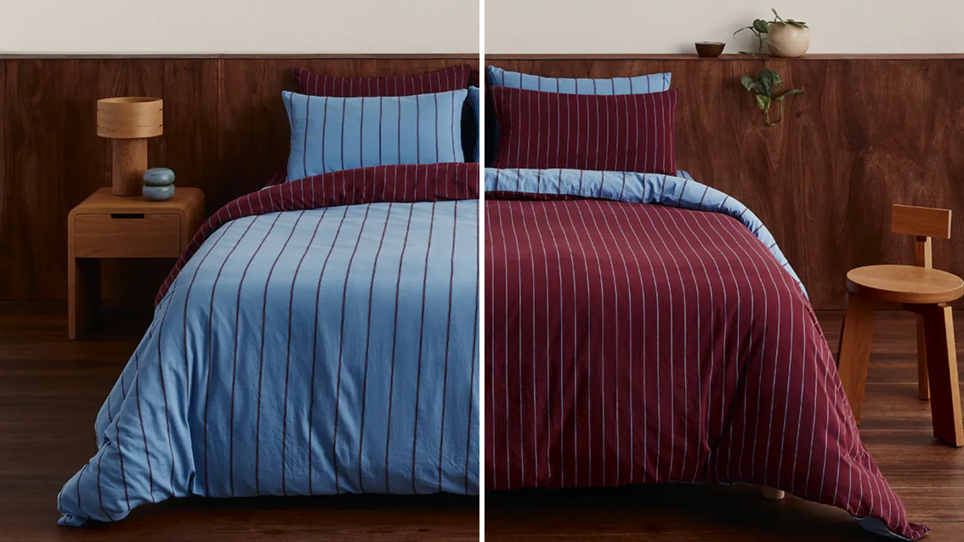 Hommey Quilt Cover - Oxford / Plum