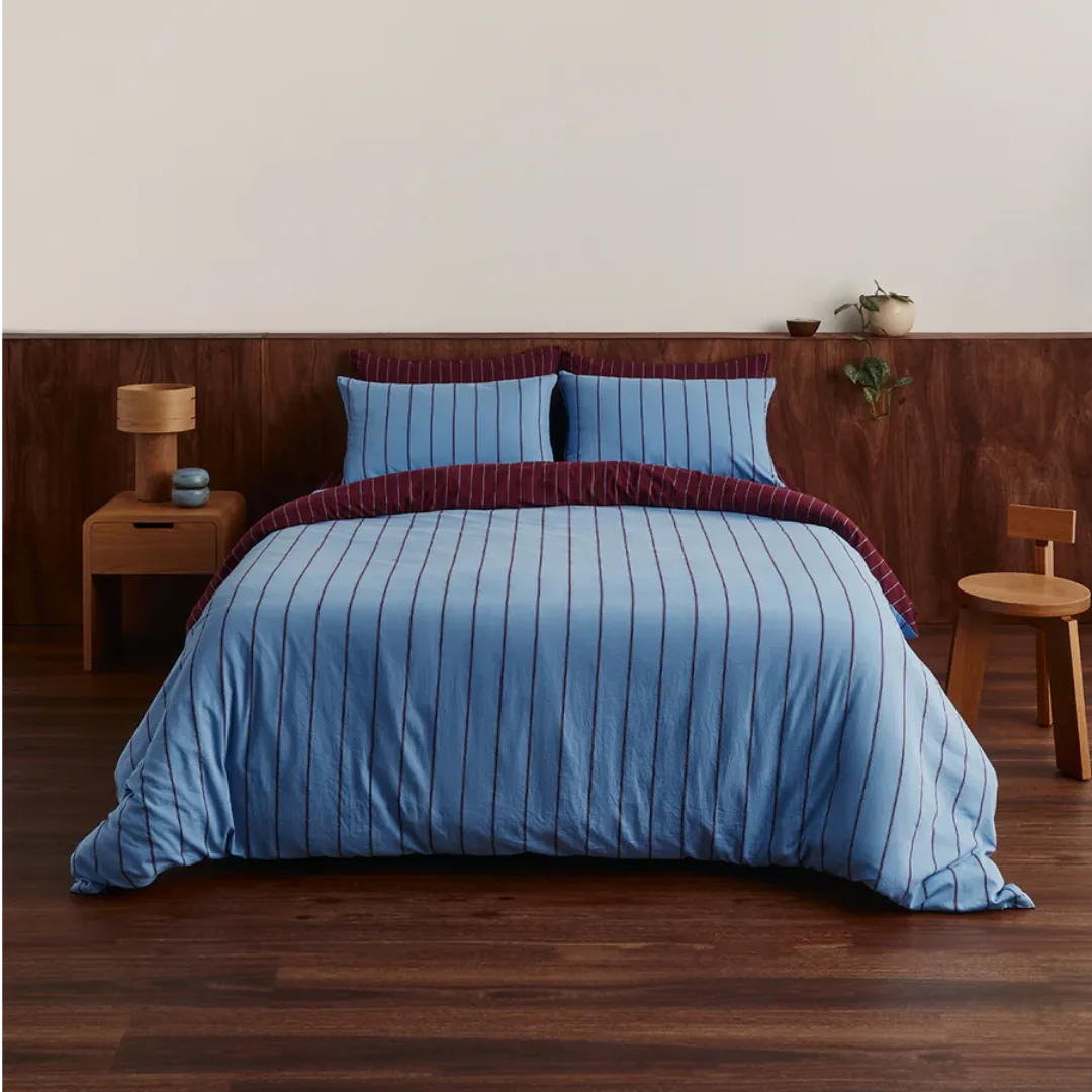 Hommey Quilt Cover - Oxford / Plum