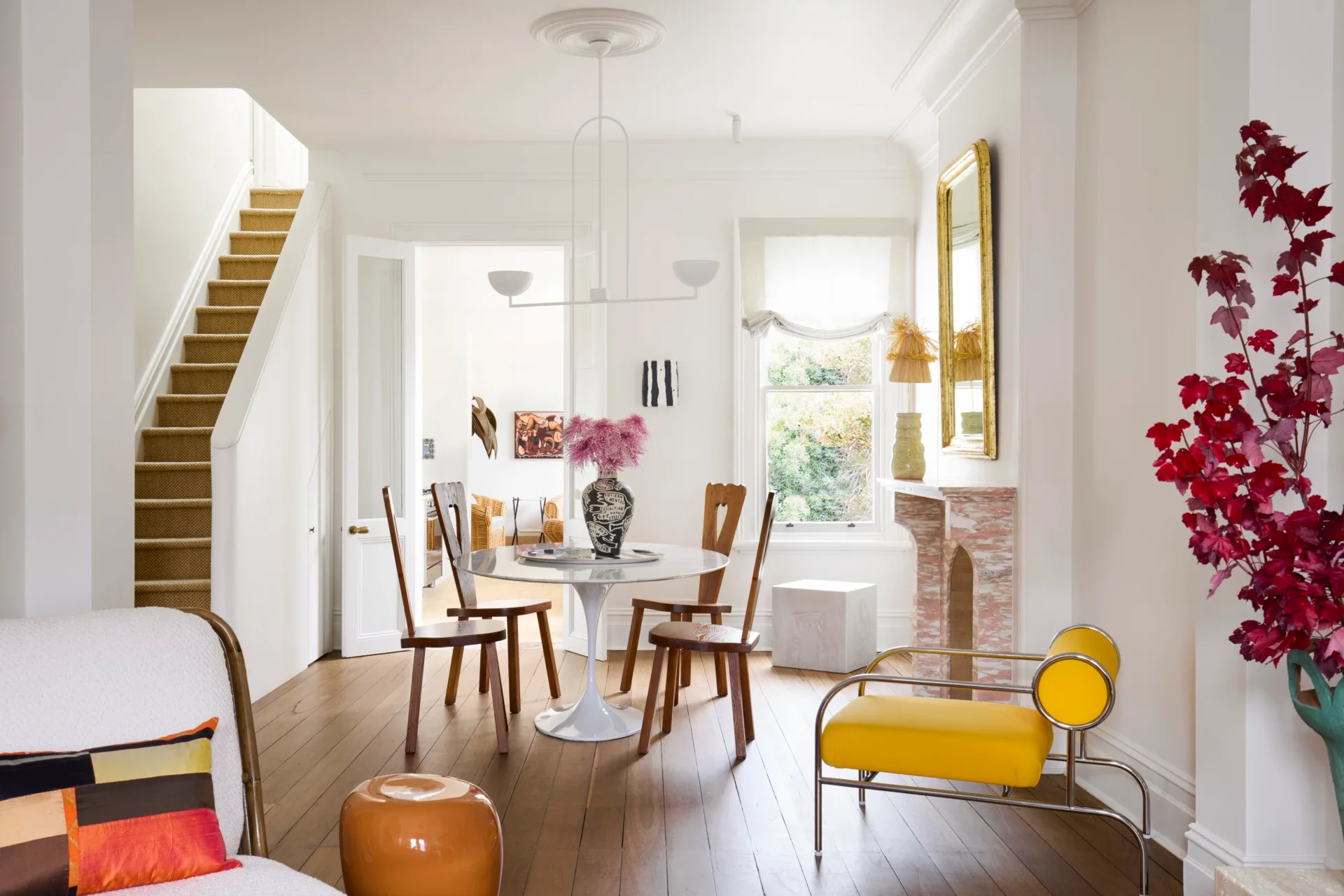 Living area in colourful Annandale terrace home