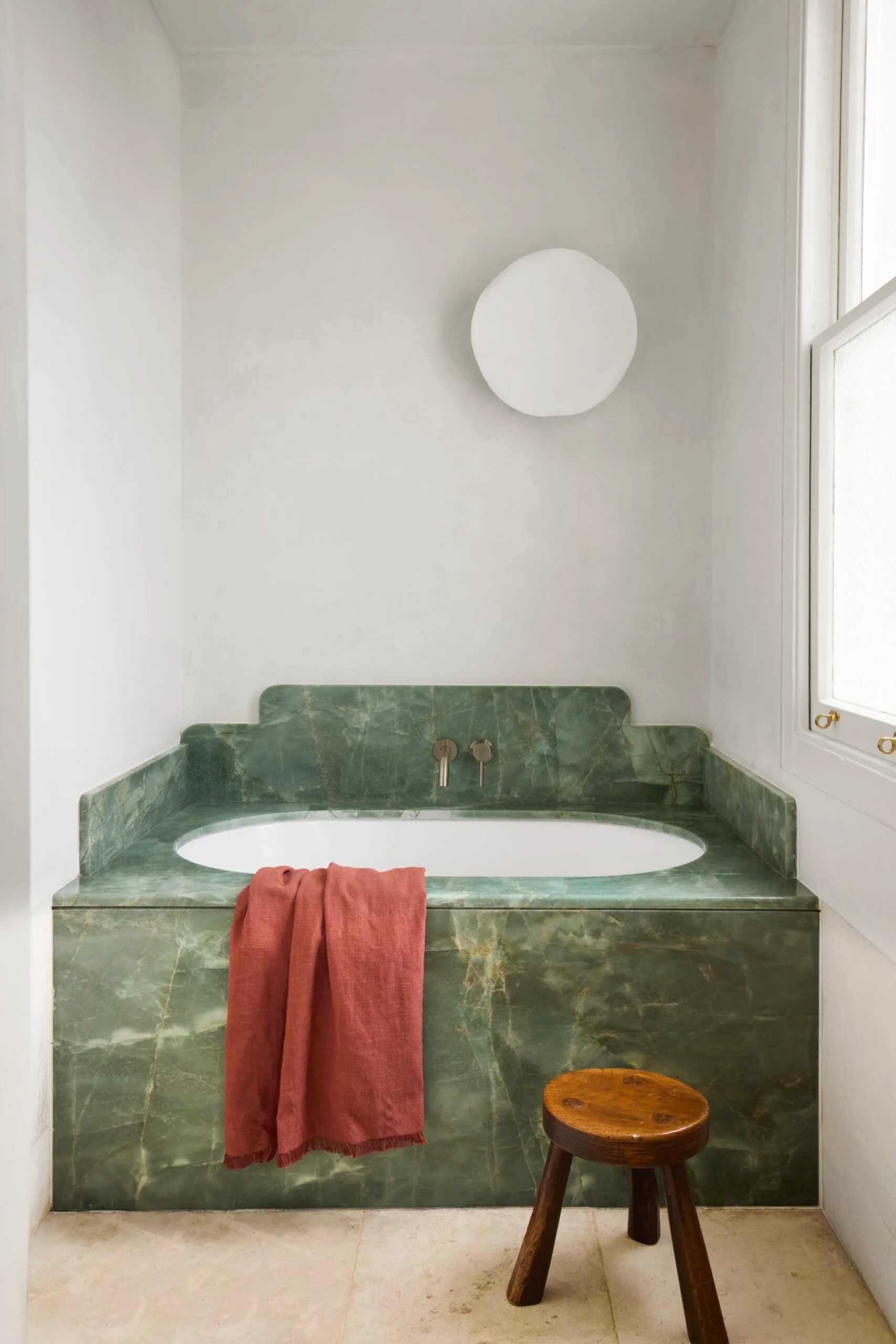 Green bath in colourful Annandale terrace home