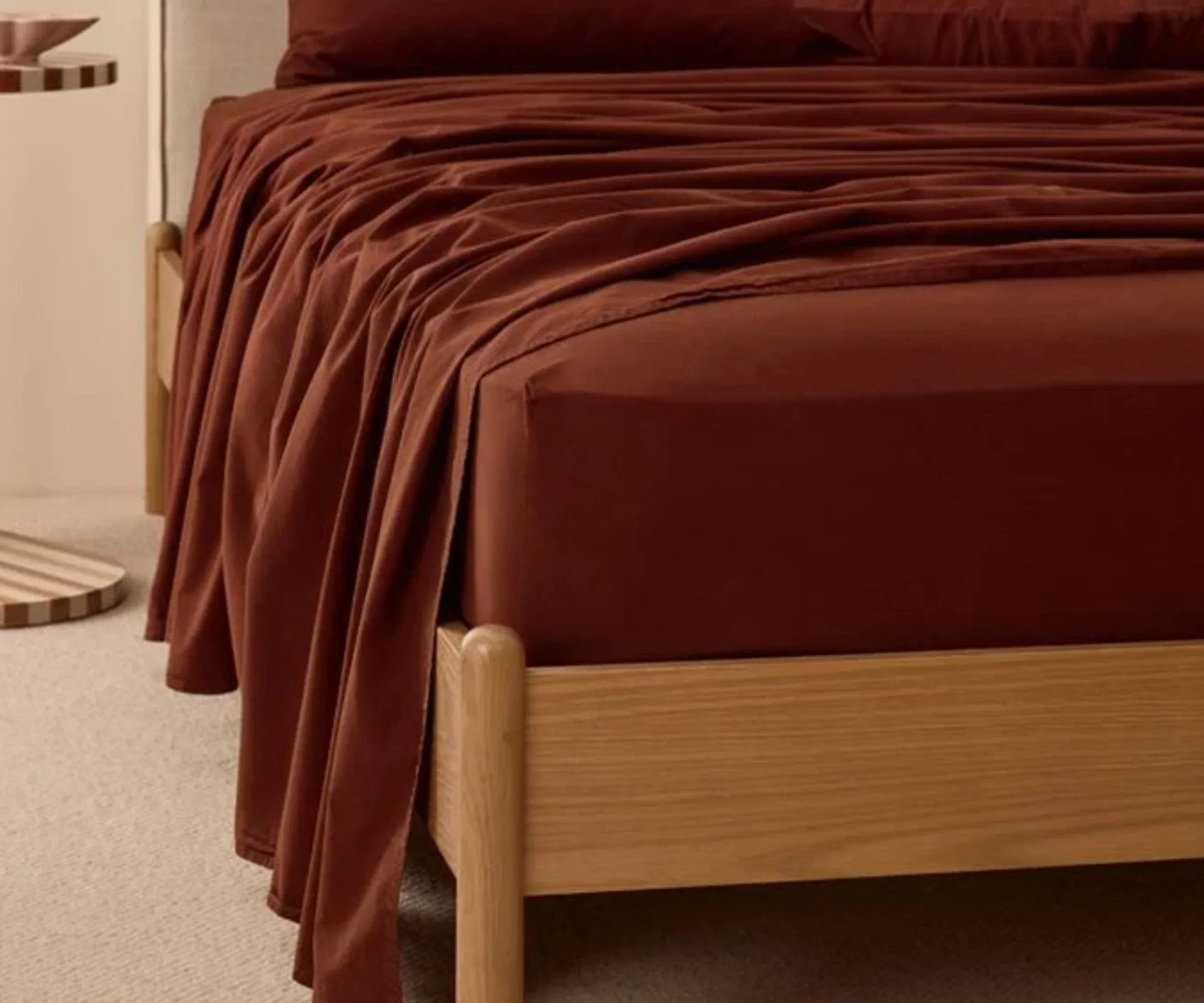 Dark brown sheets from Adairs