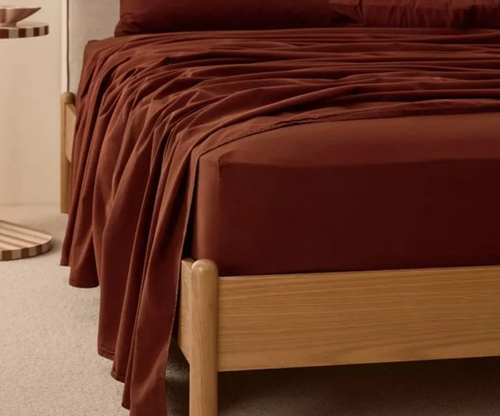 Dark brown sheets from Adairs