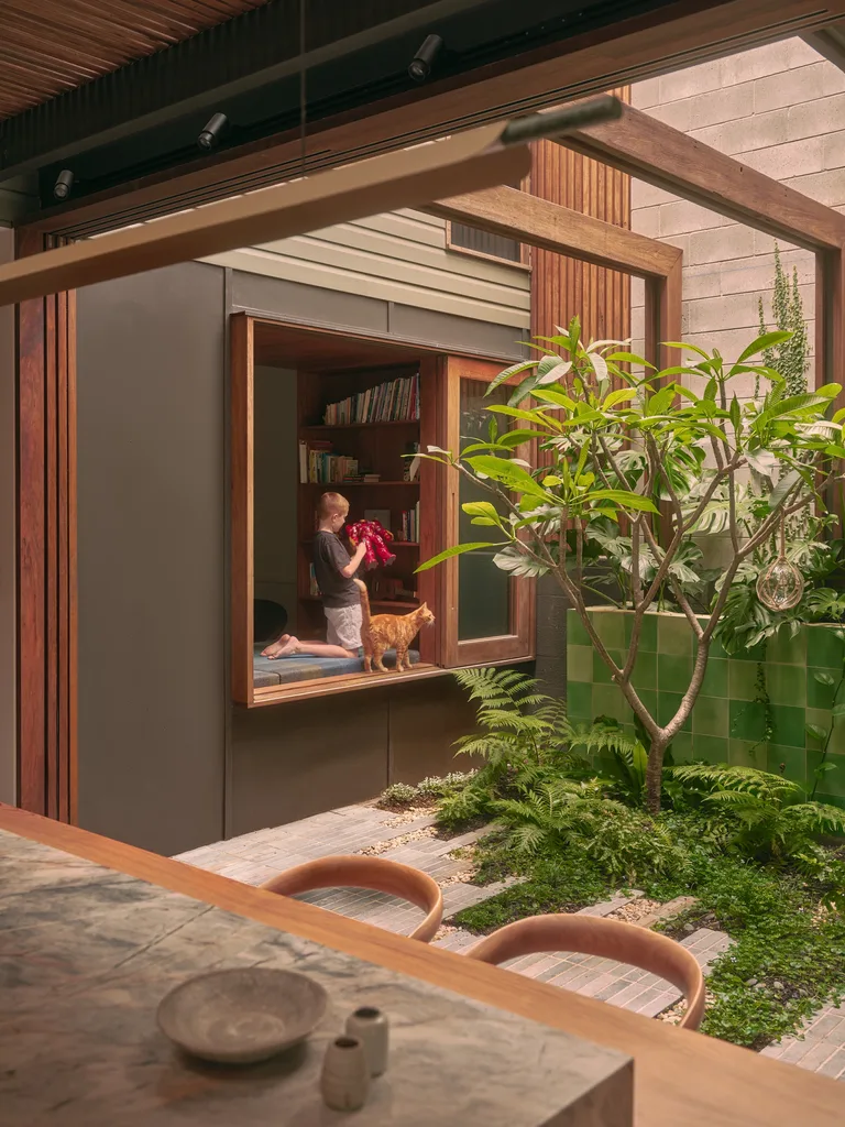 Garden window in tropical Brisbane house