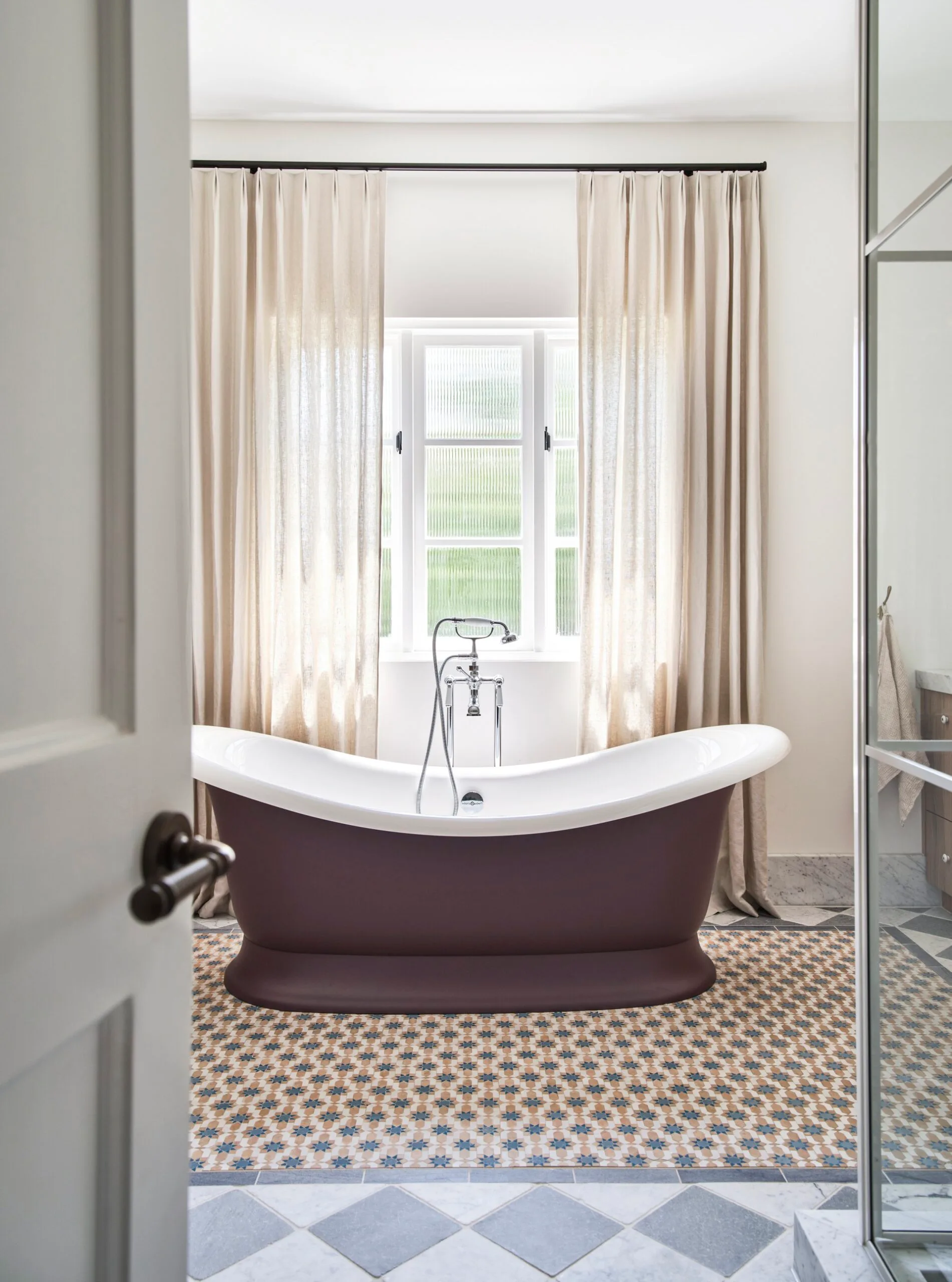 A renovated Federation home bathtub