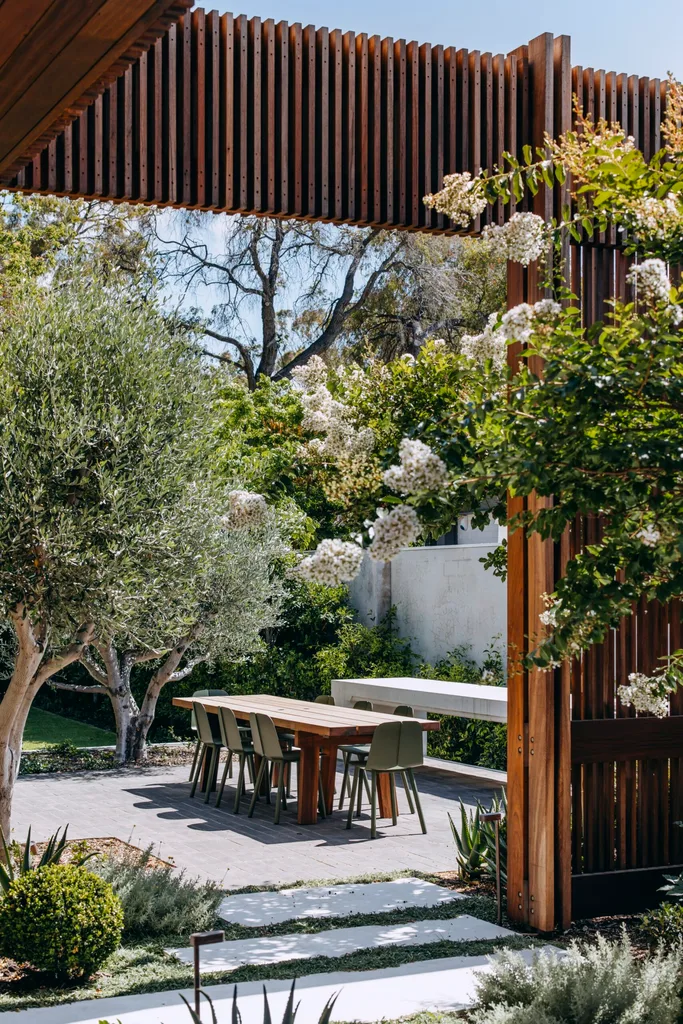 Backyard in a Federation Queen Anne home