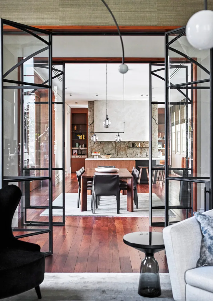 Steel framed doors in a Federation Queen Anne home