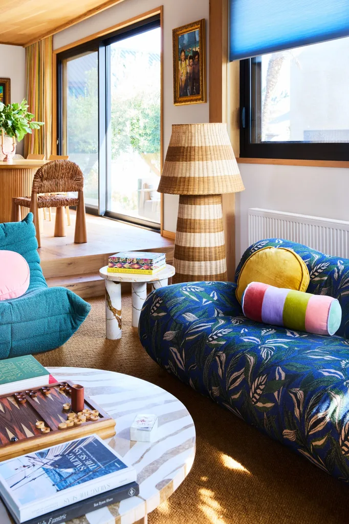 Couch in the home of Kip & Co co-founder Hayley Pannekoecke