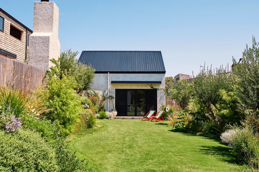 Backyard in the home of Kip & Co co-founder Hayley Pannekoecke