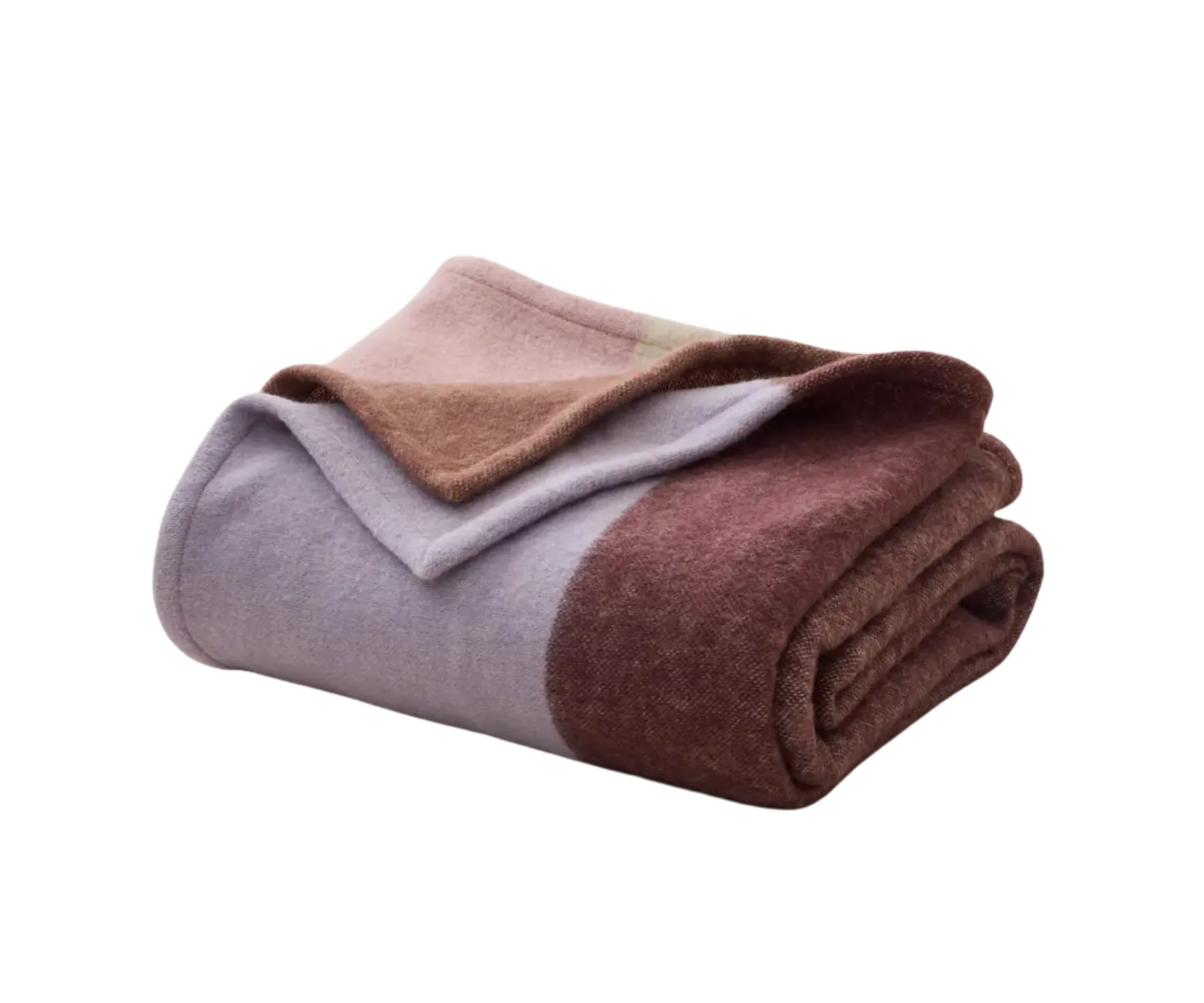 A purple wool blanket