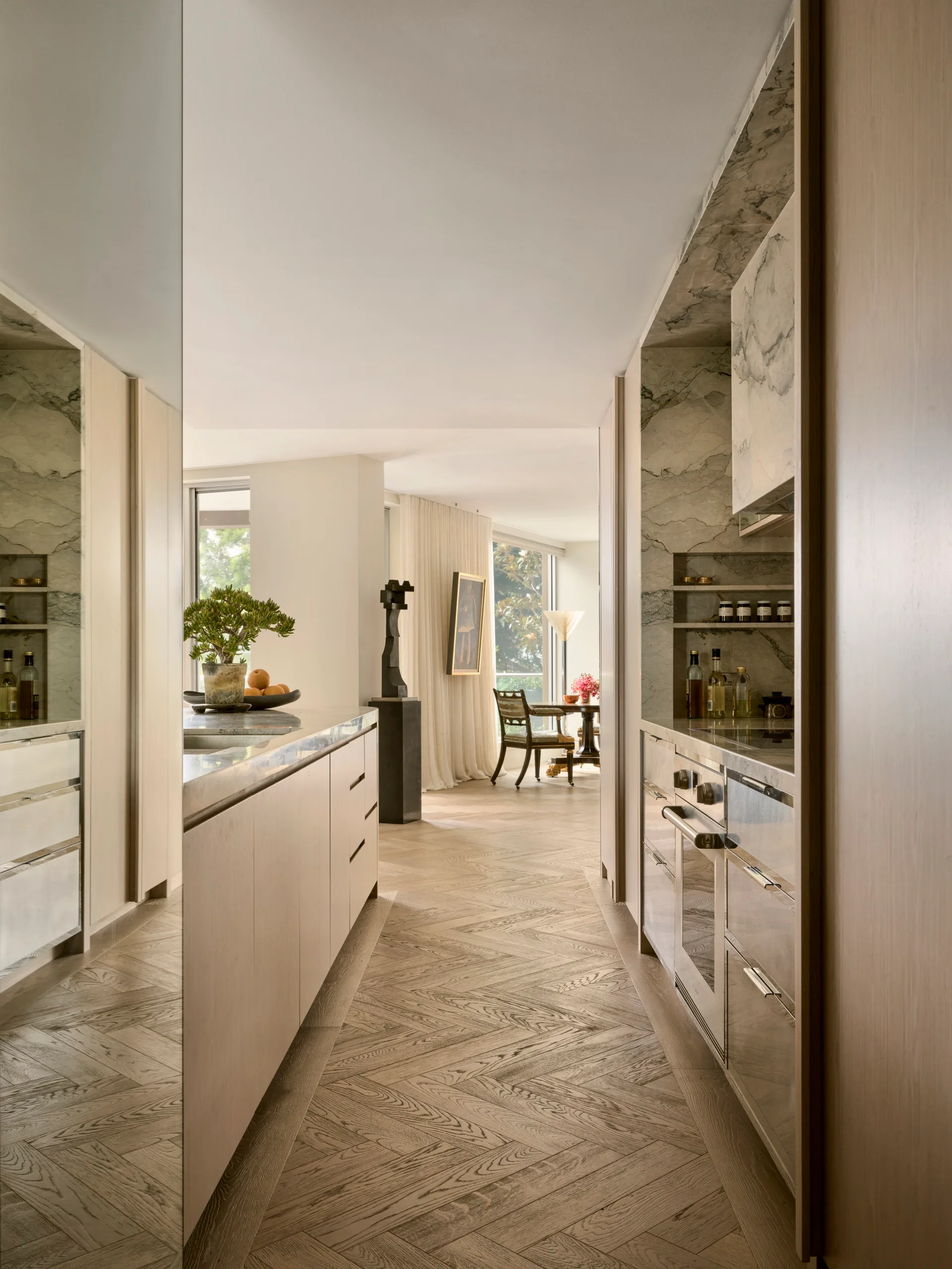 Kitchen in a waterfront Sydney apartment