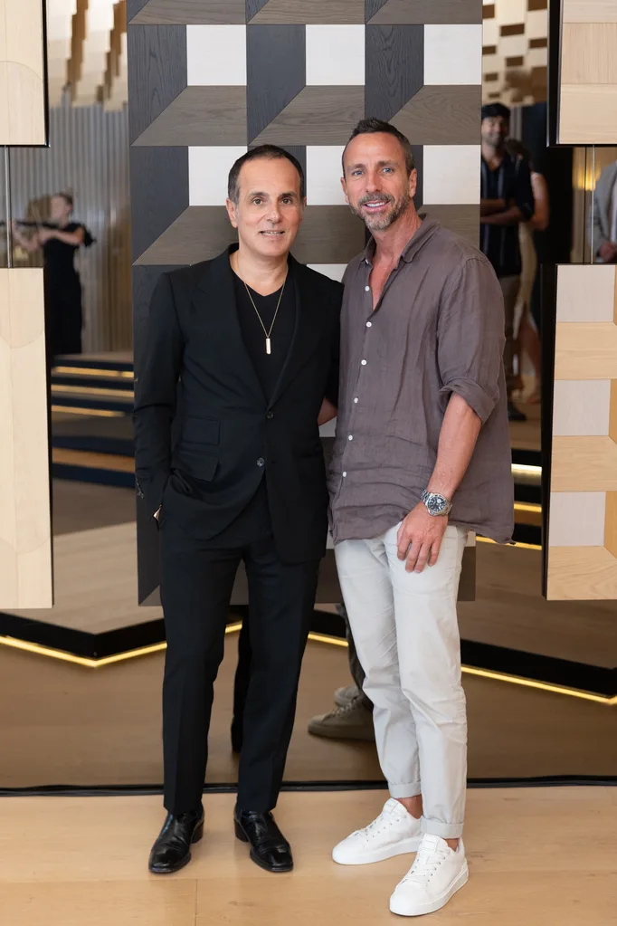 Interior designer Greg Natale, at left, and Tongue & Groove owner Richard Karsay
