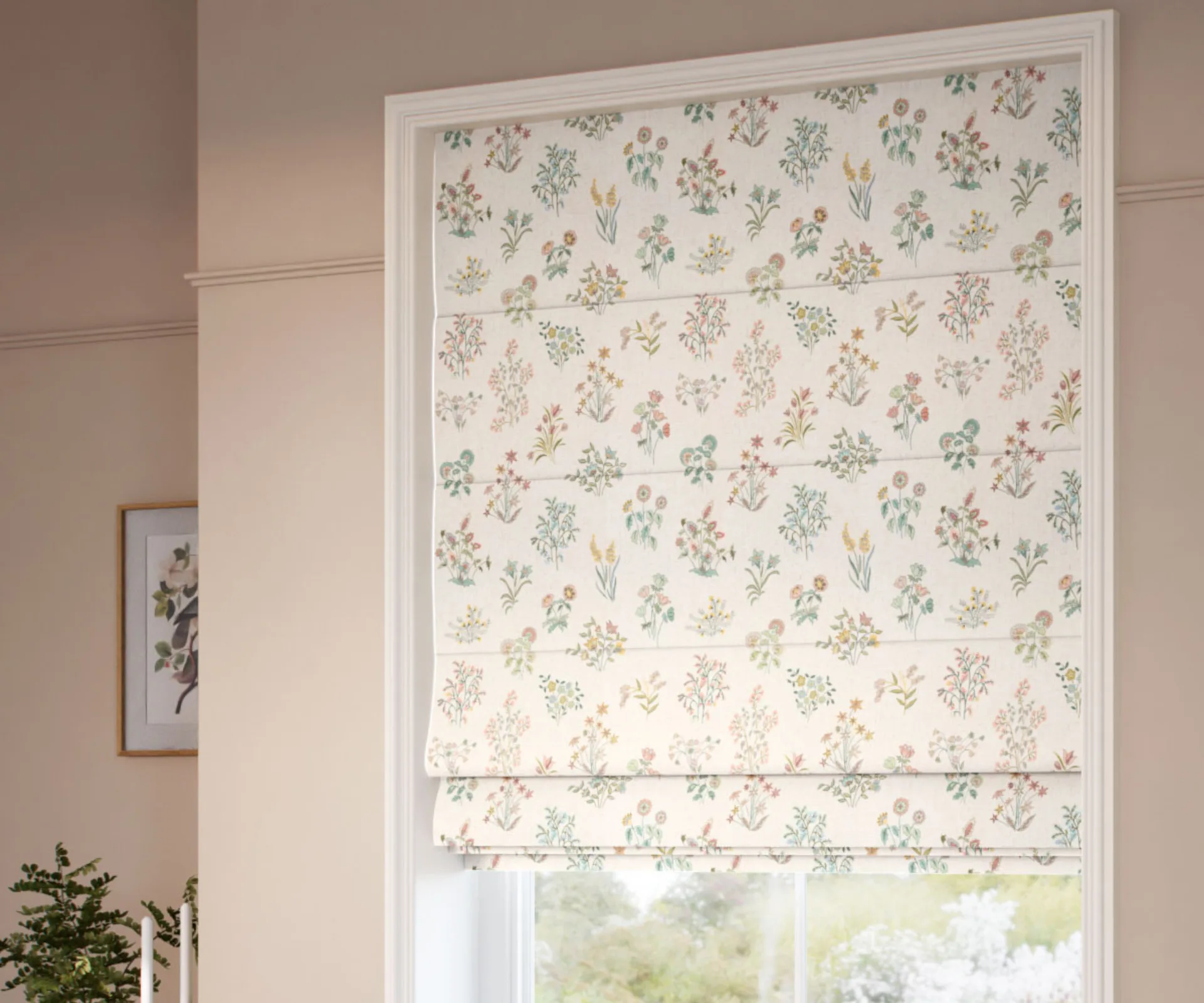 Liberty Shepherdly Meadow Birch Roman Blind