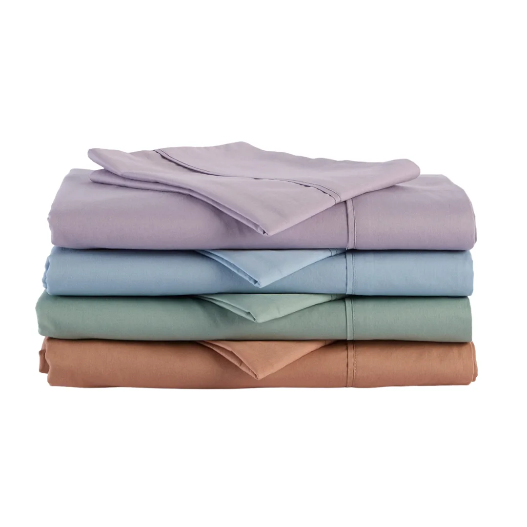 Pillow Talk Vintage 250TC Washed Cotton Sheet Set 