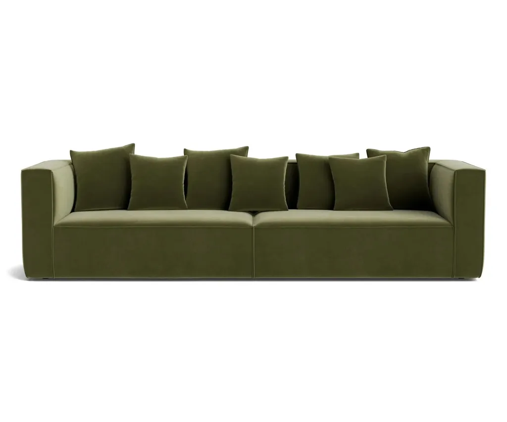 four seater sofa in opal forest from RJ living