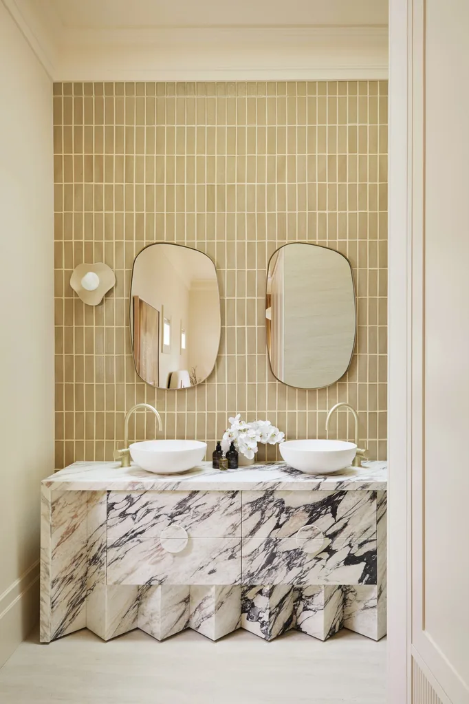 Three Birds marble vanity