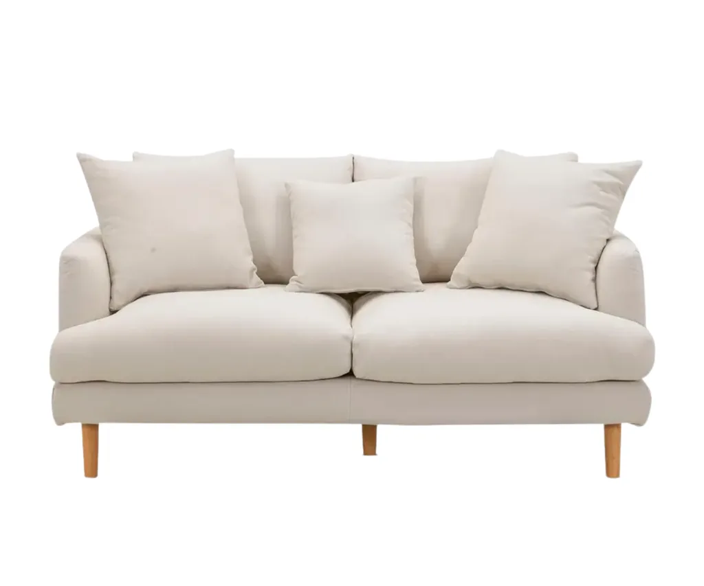 A white sofa from Lounge Lovers