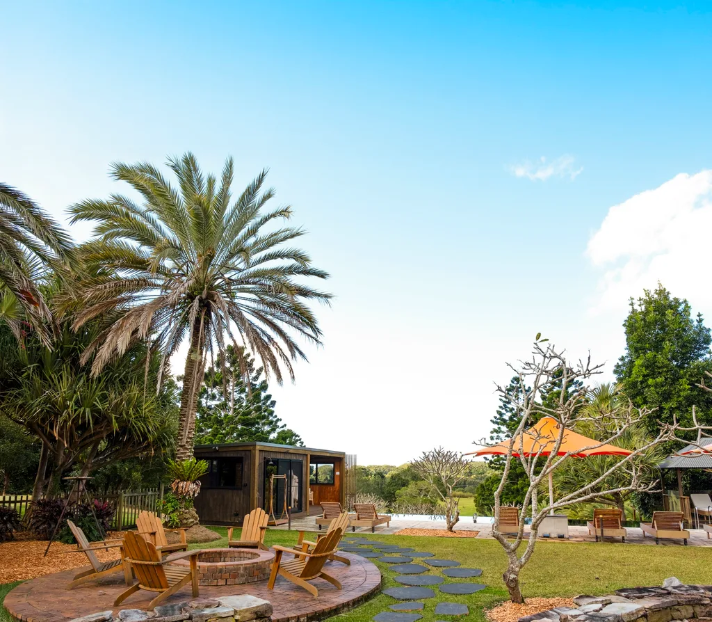 Backyard at Mark Bouris home, Belle Helena