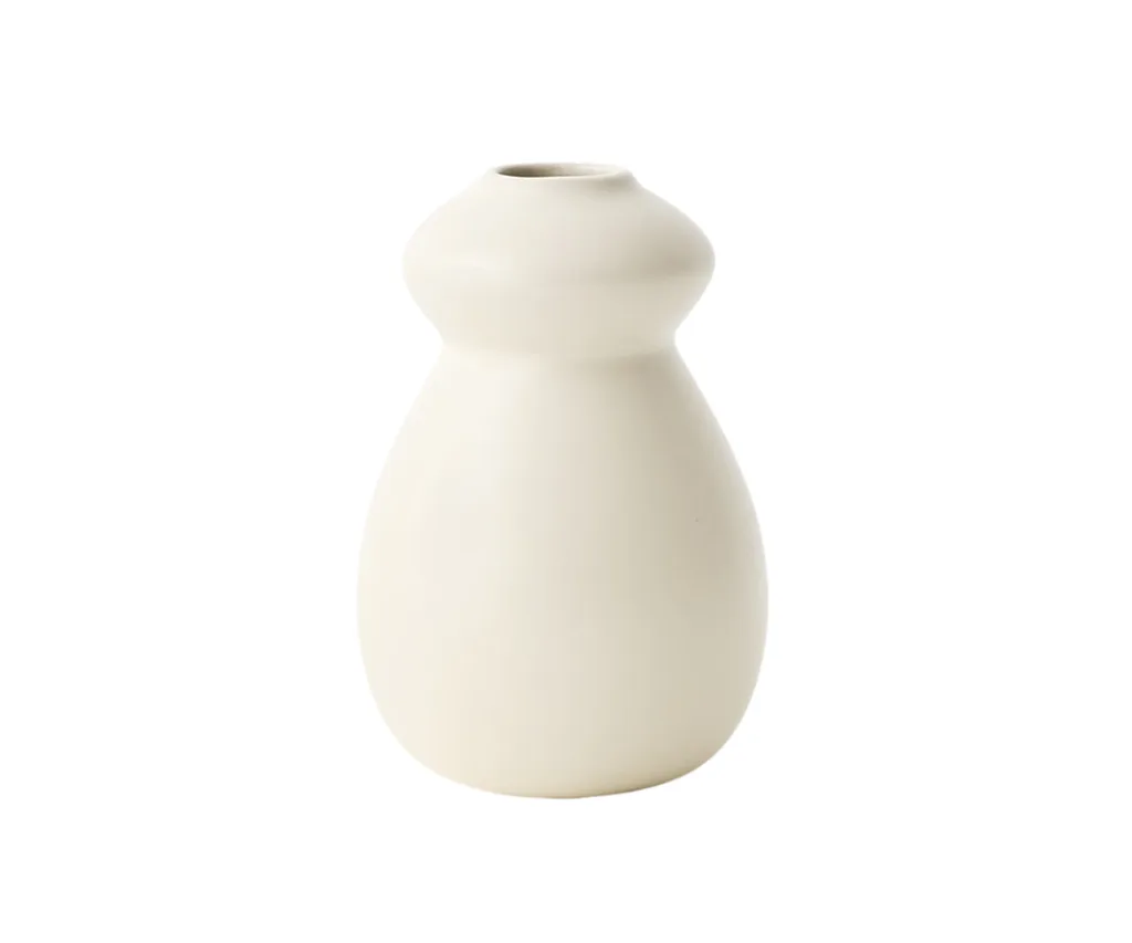 A white vase