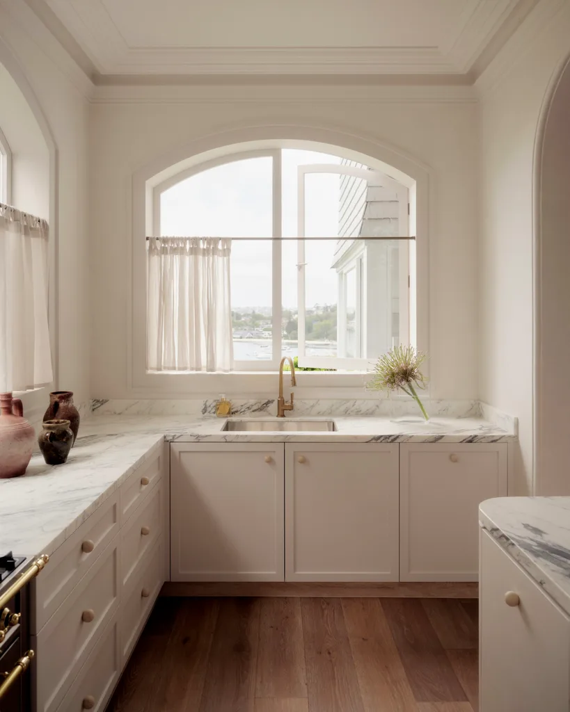 The kitchen window in Dina Broadhurst's Sydney home