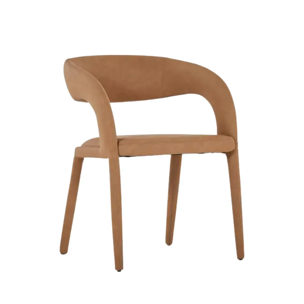 Leather dining chair